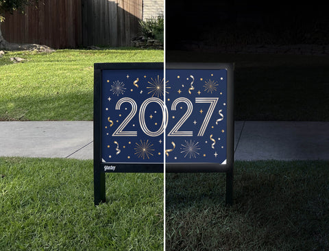 Art Deco 2027 Yardsy Sign yard sign