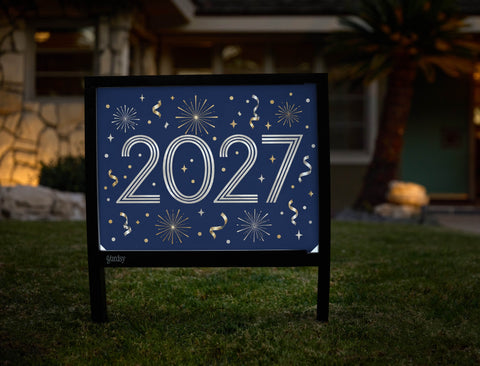 Art Deco 2027 Yardsy Sign yard sign