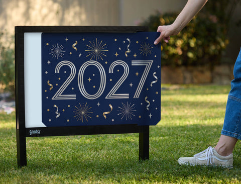 Art Deco 2027 Yardsy Sign yard sign