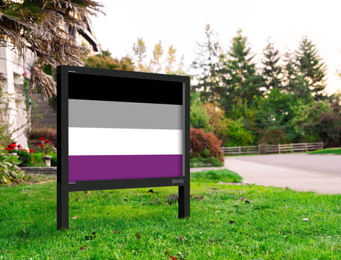 Asexual Pride Flag Yard