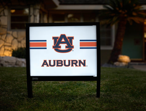Auburn Au Stripes White V2 Yardsy Sign yard sign