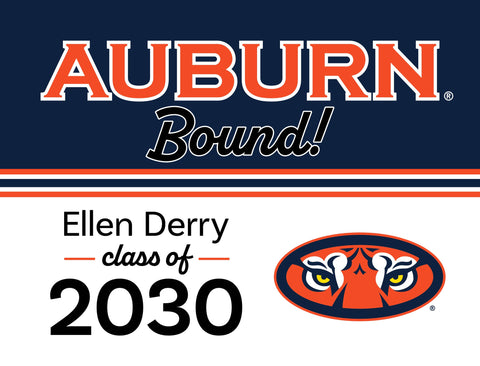 Auburn College Bound Custom Yardsy Sign yard sign