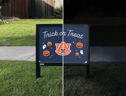 Auburn Halloween Trick Or Treat Yardsy Sign yard sign