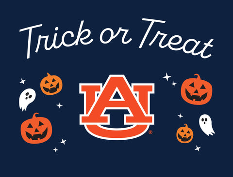 Auburn Halloween Trick Or Treat Yardsy Sign yard sign