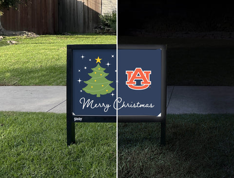 Auburn Merry Christmas Yardsy Sign yard sign