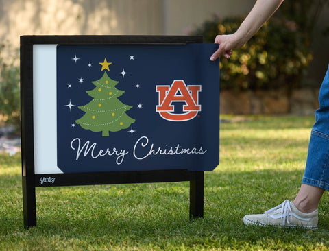 Auburn Merry Christmas Yardsy Sign yard sign
