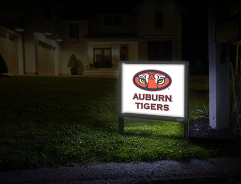Auburn Tigers Eyes White Yardsy Sign