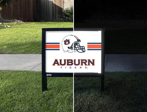 Auburn Tigers Helmet Stripes White V2 Yardsy Sign yard sign