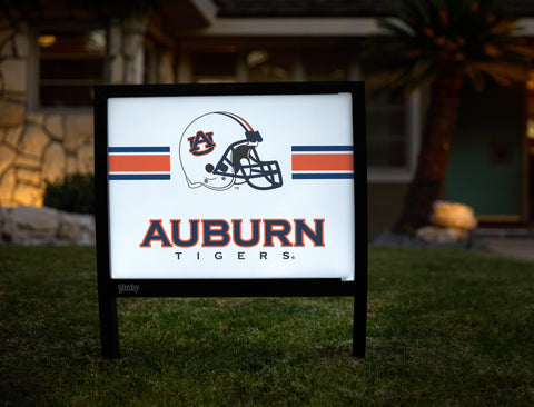 Auburn Tigers Helmet Stripes White V2 Yardsy Sign yard sign