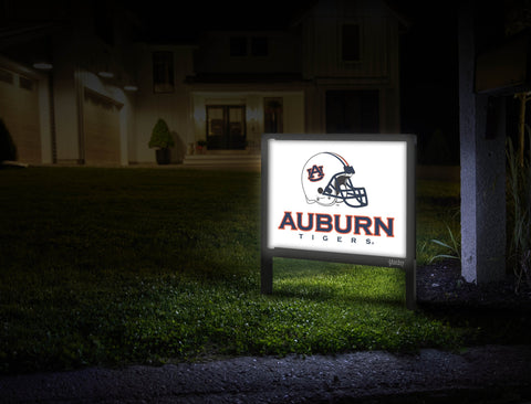 Auburn Tigers Helmet White Yardsy Sign