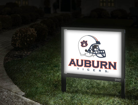 Auburn Tigers Helmet White Yardsy Sign