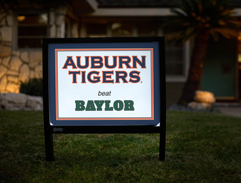 Auburn V Baylor Yardsy Sign yard sign
