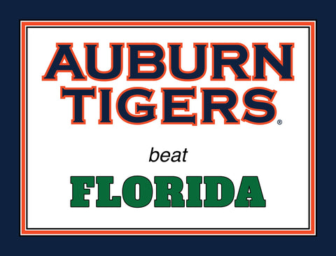 Auburn V Florida Yardsy Sign yard sign