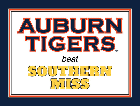 Auburn V Southern Miss Yardsy Sign yard sign