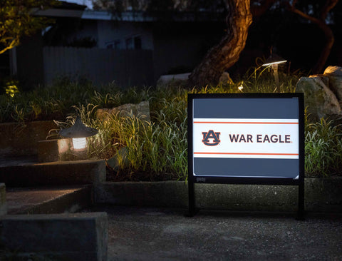 Auburn War Eagle Blue Yardsy Sign yard sign
