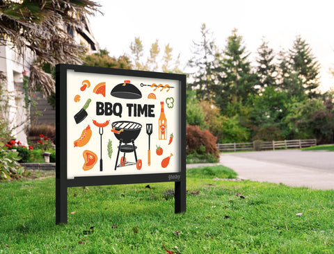 Bbq Time Yardsy Sign Yard