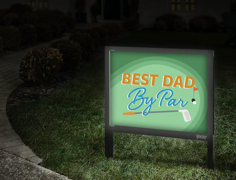 Best Dad By Par Yardsy Sign Walkway
