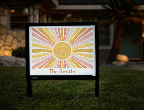 Boho Sun Custom Yardsy Sign yard sign