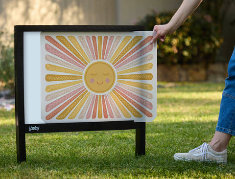 Boho Sun Yardsy Sign yard sign