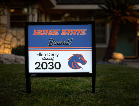 Boise State College Bound Custom Yardsy Sign yard sign