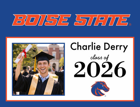 Boise State Graduate Custom Yardsy Sign yard sign