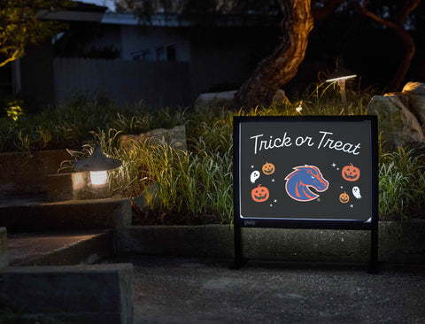 Boise State Halloween Trick Or Treat Yardsy Sign yard sign