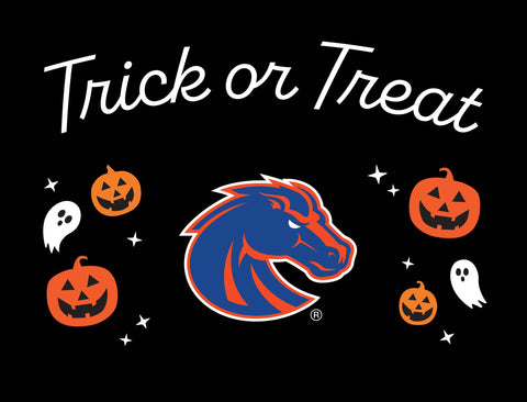 Boise State Halloween Trick Or Treat Yardsy Sign yard sign