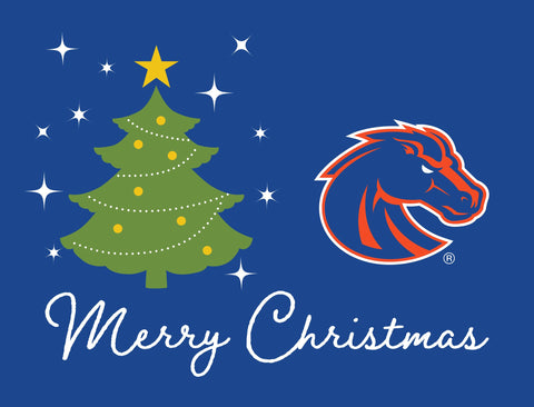 Boise State Merry Christmas Yardsy Sign yard sign