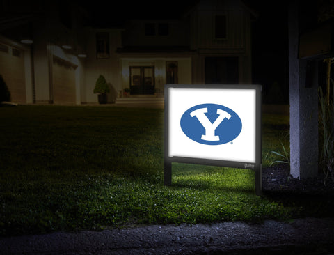 Brigham Young Athletics Mark White Yardsy Sign