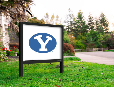 Brigham Young Athletics Mark White Yardsy Sign