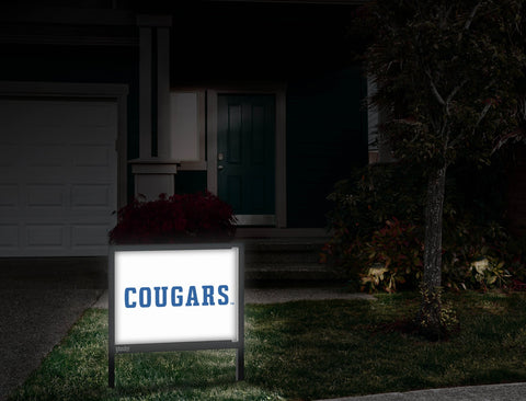 Brigham Young Cougars Wordmark White Yardsy Sign