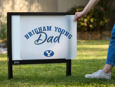 Brigham Young Dad Yardsy Sign yard sign