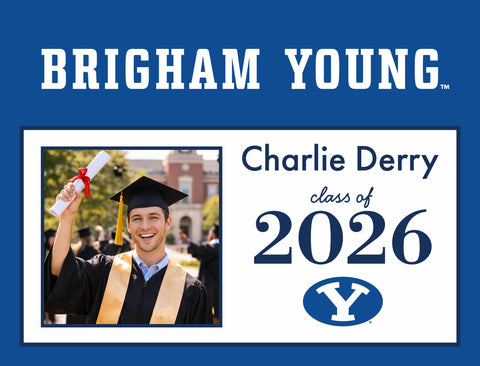 Brigham Young Graduate Custom Yardsy Sign yard sign