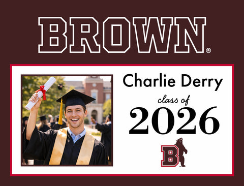 Brown Graduate Custom Yardsy Sign yard sign