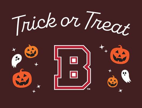 Brown Halloween Trick Or Treat Yardsy Sign yard sign