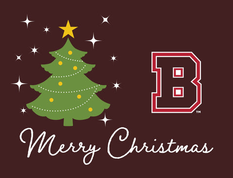 Brown Merry Christmas Yardsy Sign yard sign