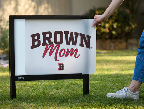 Brown Mom Yardsy Sign yard sign