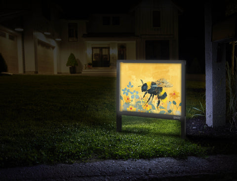 Bumbling Bee Garden Yard Sign Mailbox