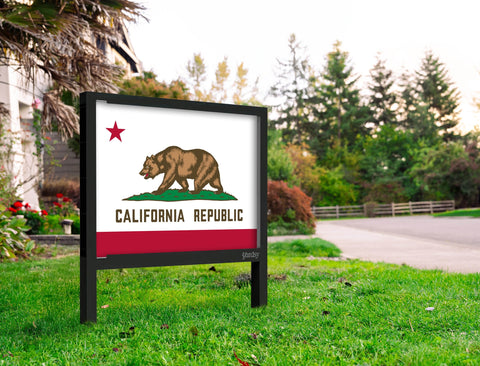 California Flag Yardsy Sign Yard