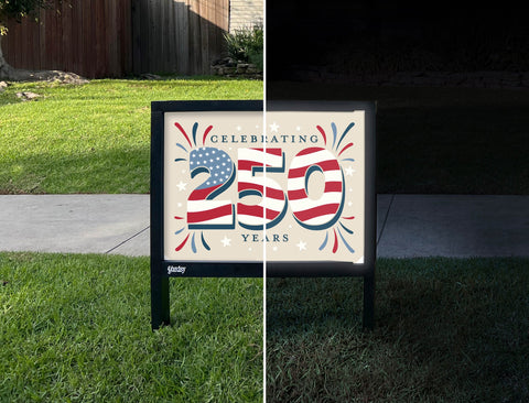 Celebrating 250 Years Yardsy Sign yard sign