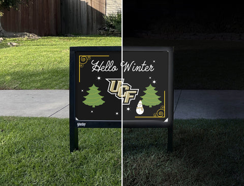 Central Florida Hello Winter Yardsy Sign yard sign
