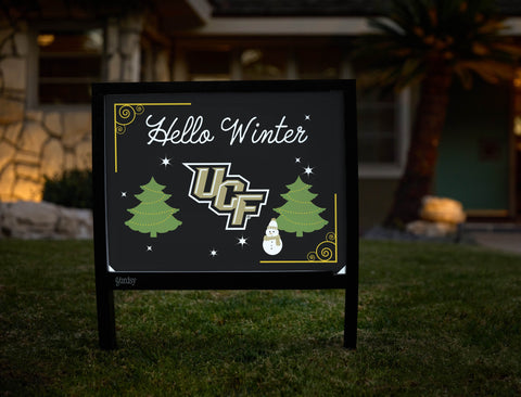 Central Florida Hello Winter Yardsy Sign yard sign