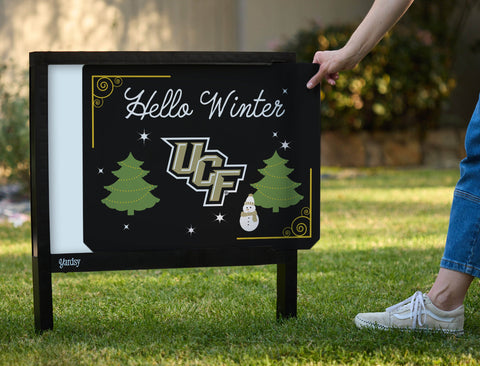 Central Florida Hello Winter Yardsy Sign yard sign