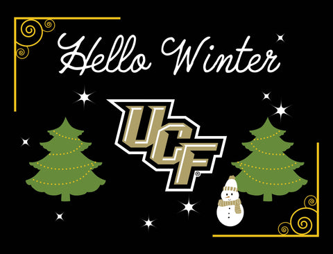Central Florida Hello Winter Yardsy Sign yard sign