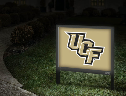 Central Florida Ucf Athletics Mark Gold Yardsy Sign Walkway