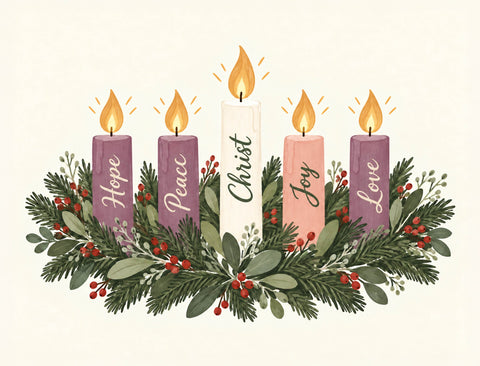 Christmas Advent Candles Yardsy Sign yard sign