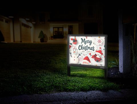 Christmas Merry Christmas Ornaments Yard Sign Mailbox