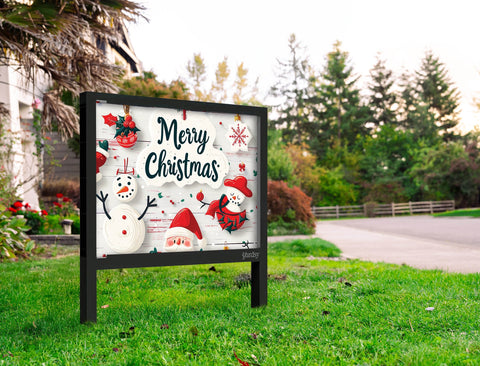 Christmas Merry Christmas Ornaments Yard Sign Yard