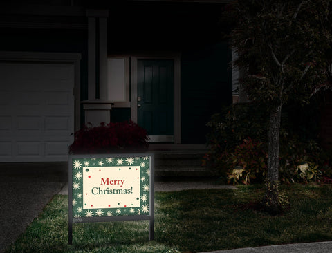Christmas Pattern Yard Sign Front Door