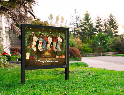 Christmas Socks Yard Sign Yard